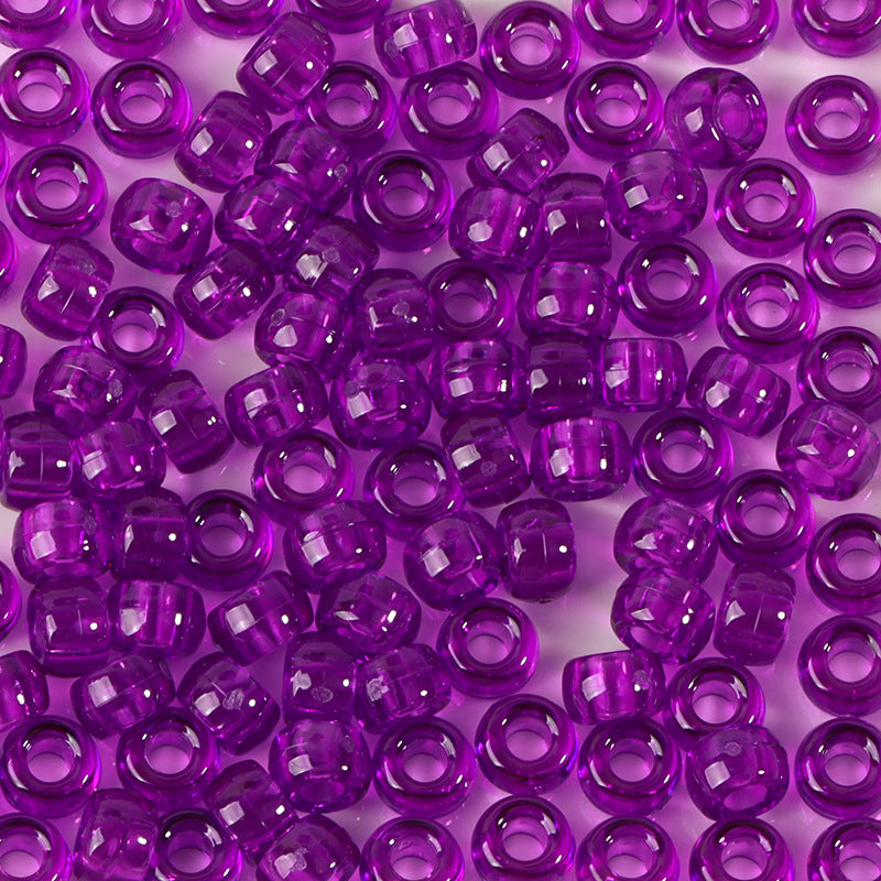 Large-hole plastic beads