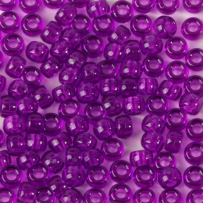 Large-hole plastic beads