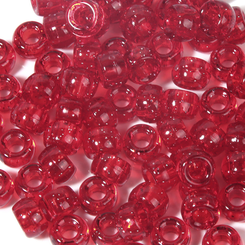 Large-hole plastic beads