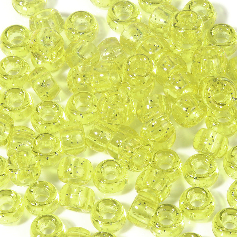 Large-hole plastic beads