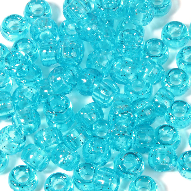 Large-hole plastic beads