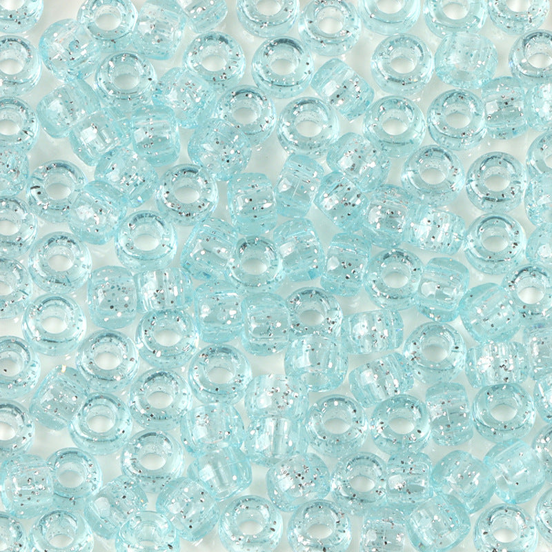 Large-hole plastic beads