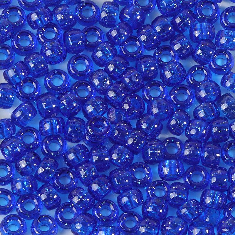Large-hole plastic beads