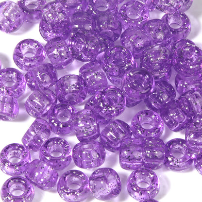 Large-hole plastic beads