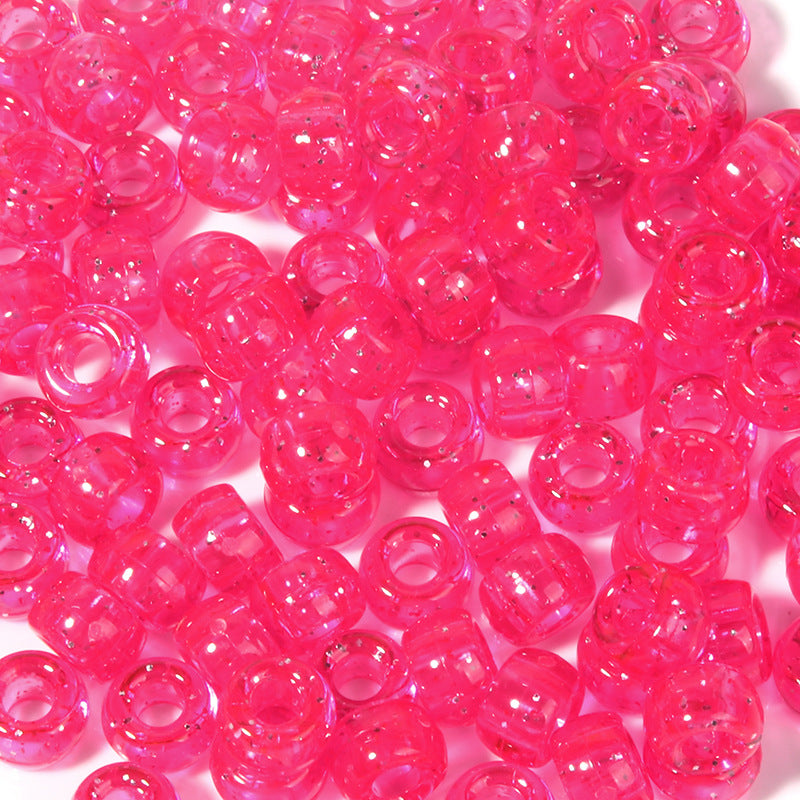 Large-hole plastic beads