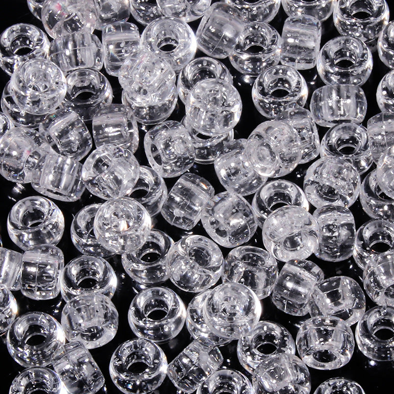 Large-hole plastic beads