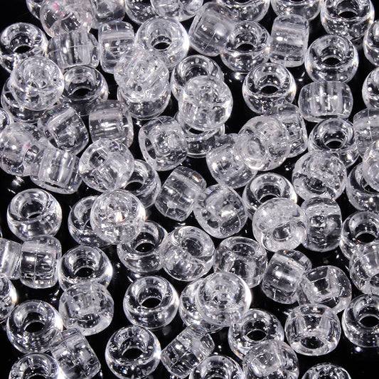 Large-hole plastic beads