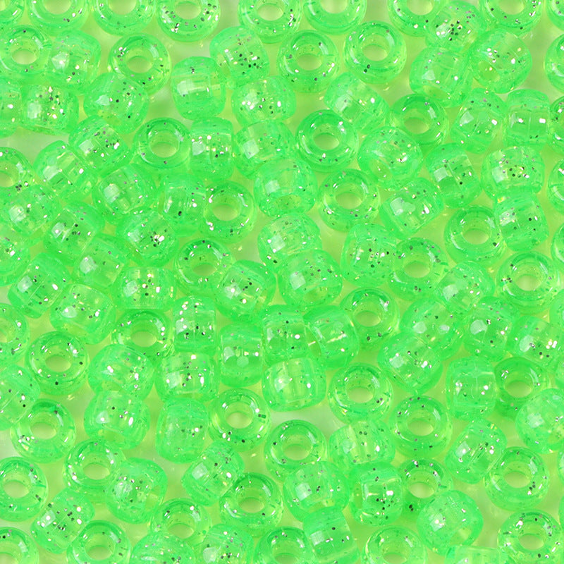 Large-hole plastic beads