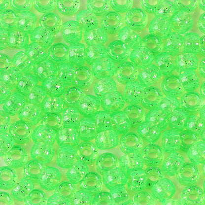 Large-hole plastic beads