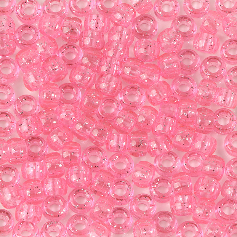 Large-hole plastic beads
