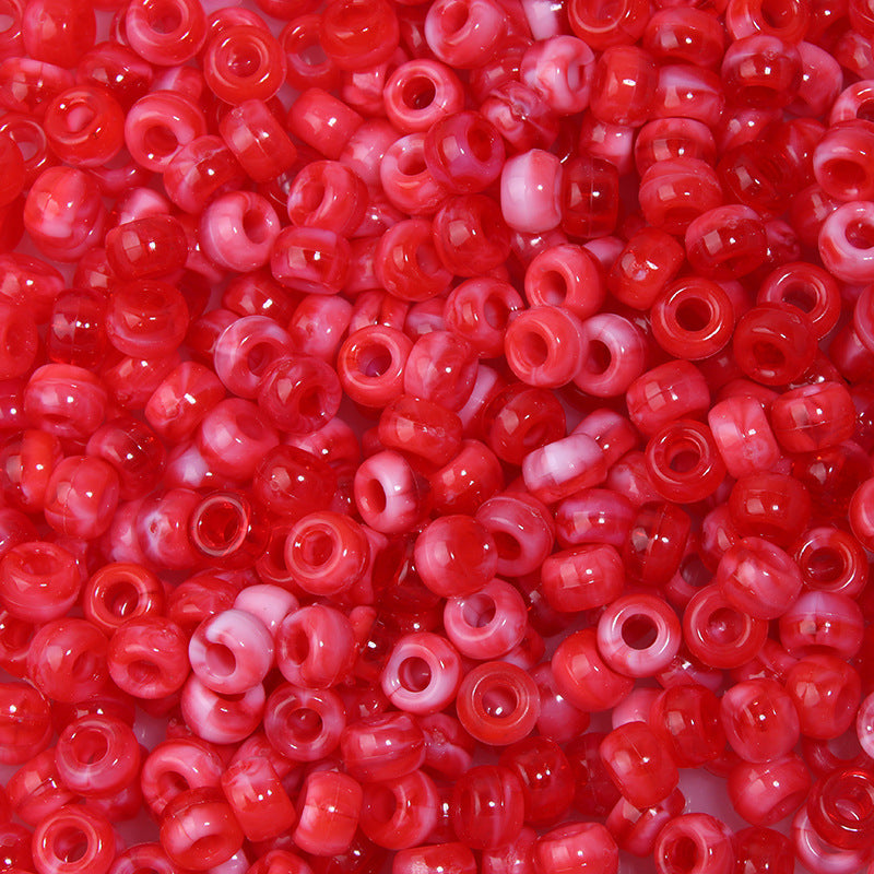 Large-hole plastic beads
