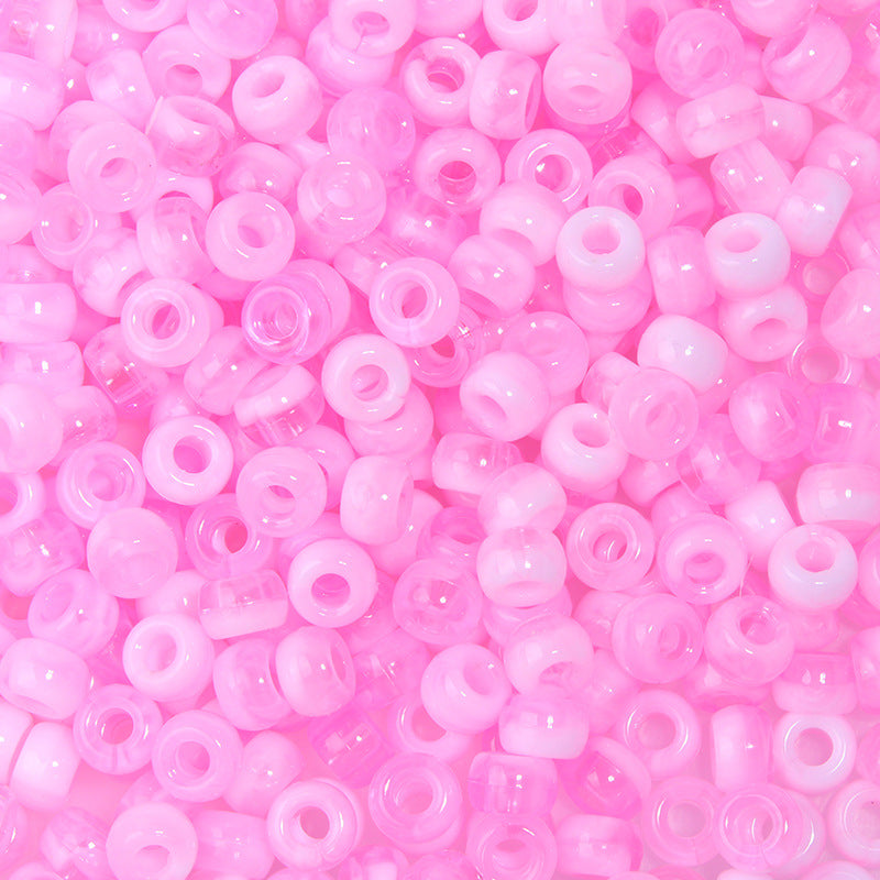 Large-hole plastic beads