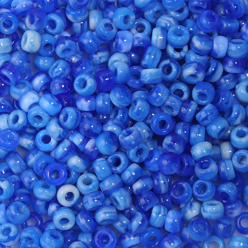 Large-hole plastic beads