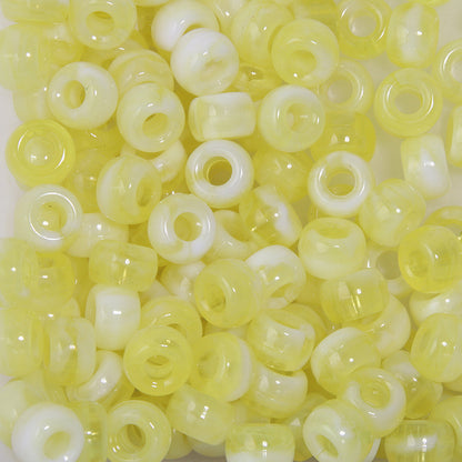 Large-hole plastic beads