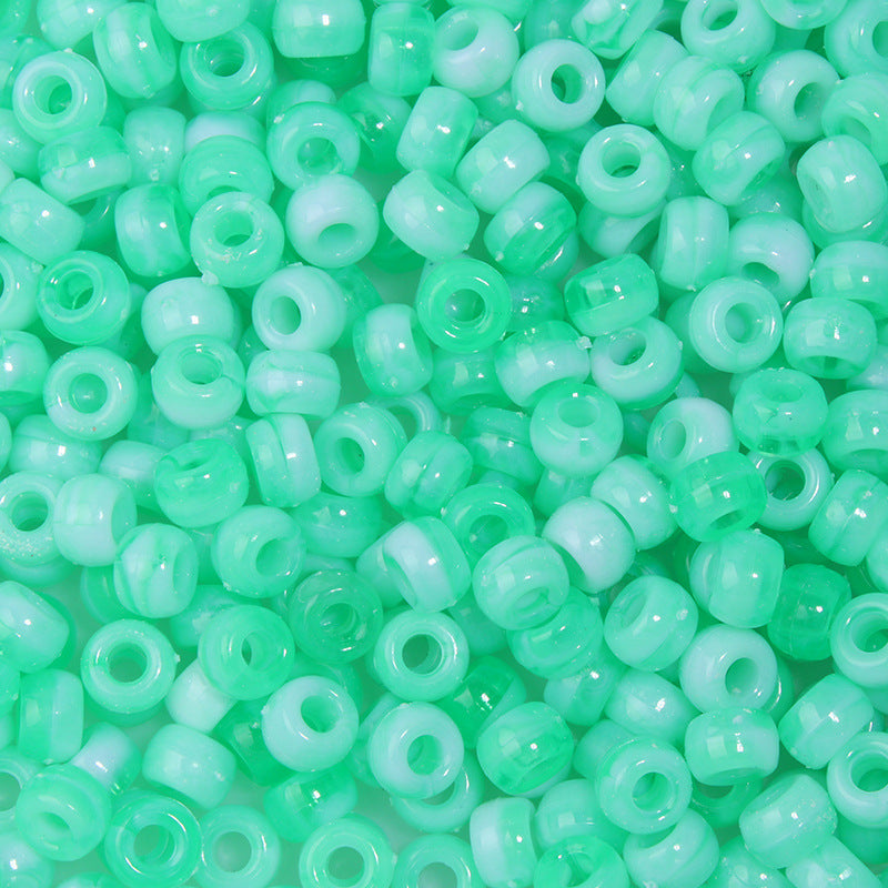 Large-hole plastic beads