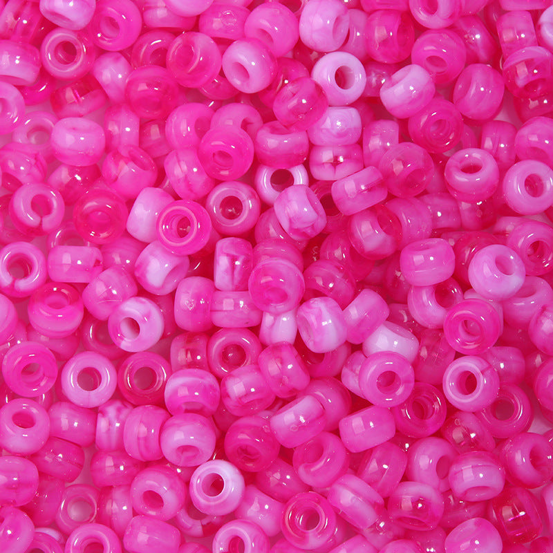 Large-hole plastic beads