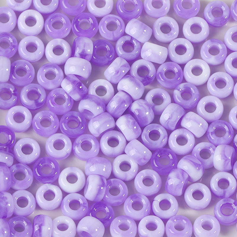 Large-hole plastic beads