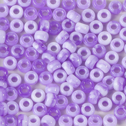Large-hole plastic beads