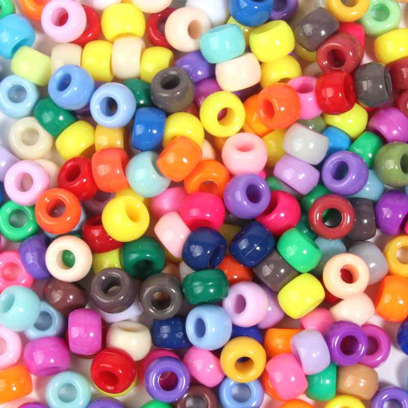 Large-hole plastic beads