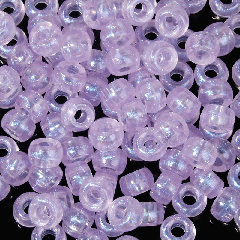 Large-hole plastic beads