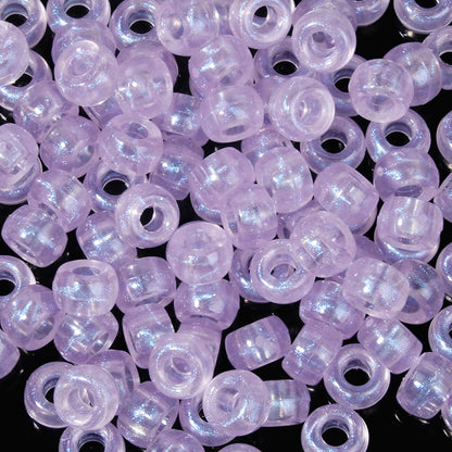 Large-hole plastic beads