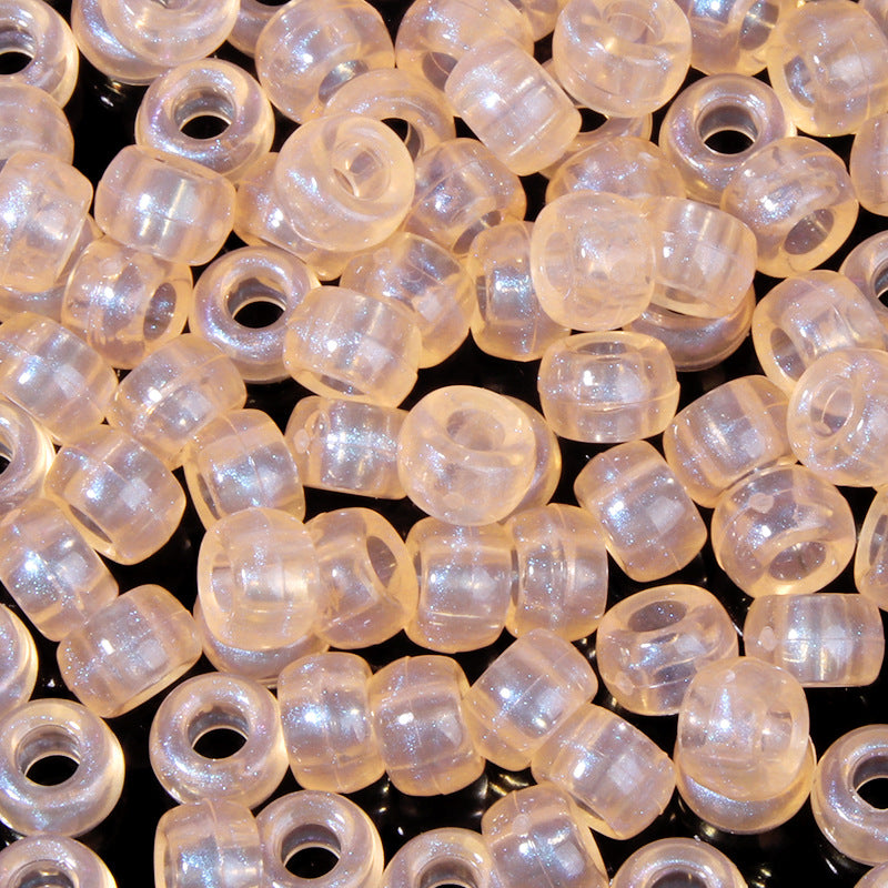 Large-hole plastic beads