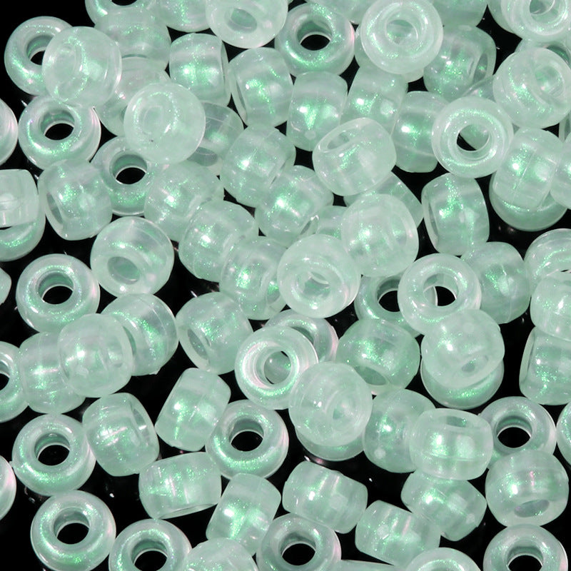 Large-hole plastic beads