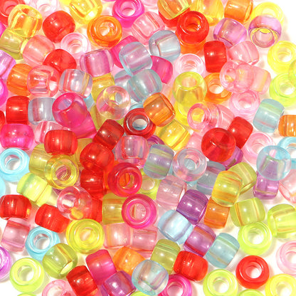 Large-hole plastic beads