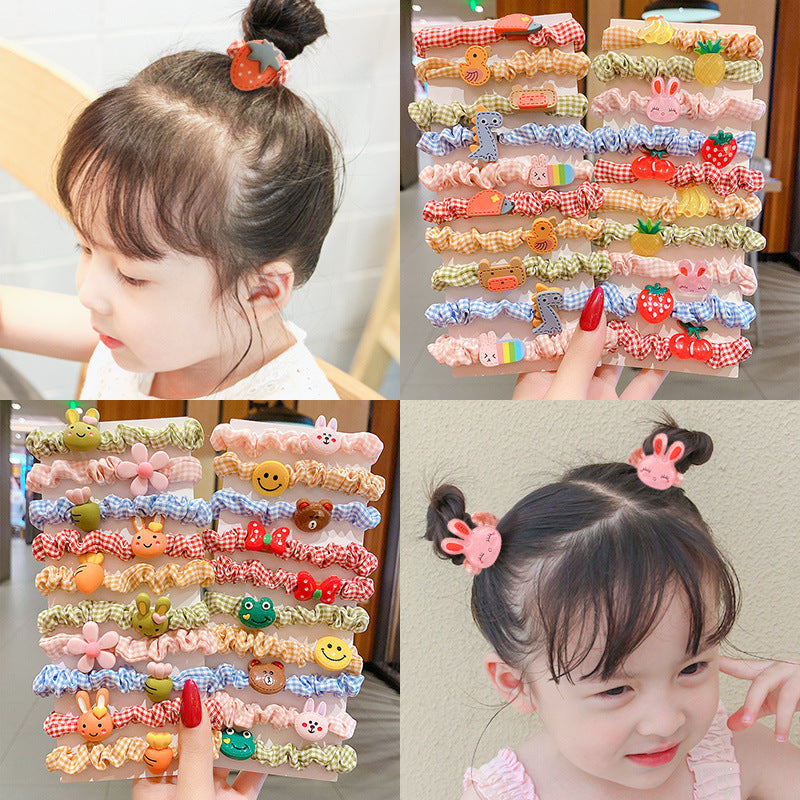 Large intestine-shaped hair tie
