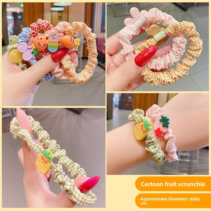 Large intestine-shaped hair tie