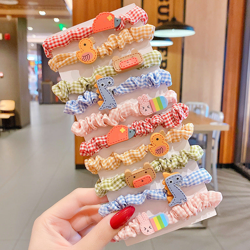 Large intestine-shaped hair tie