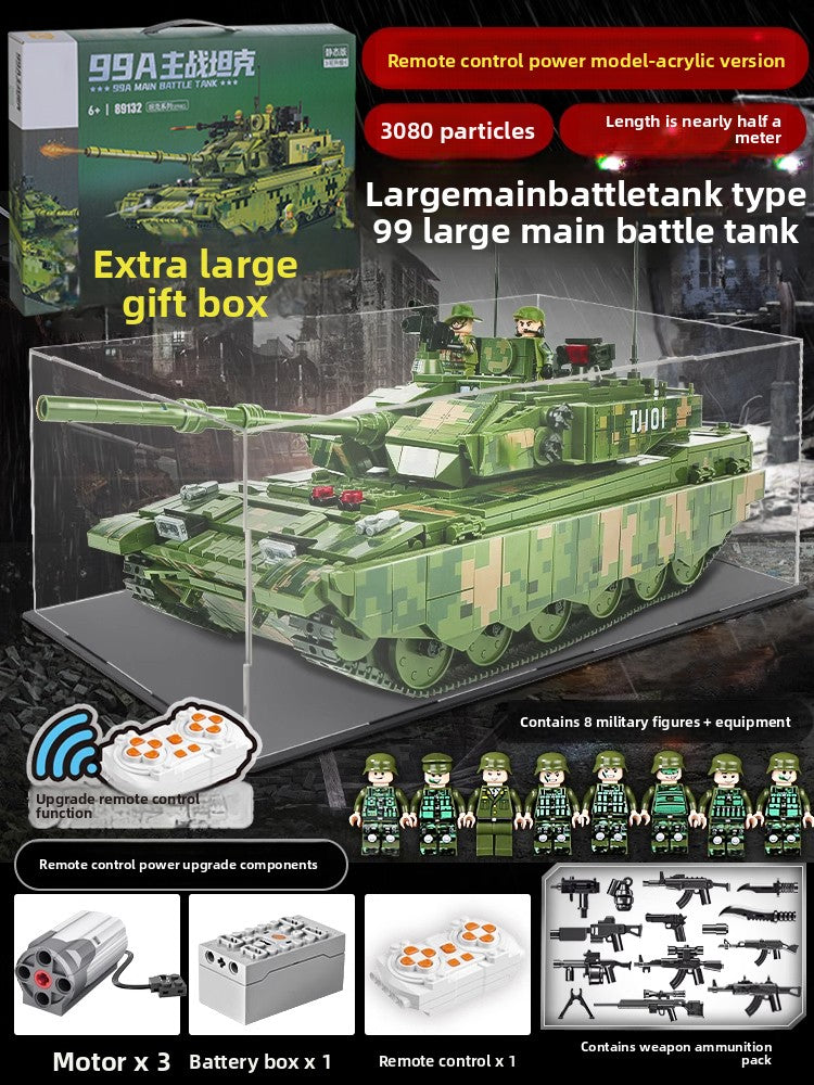 Large Military Tank Building Blocks Set with Minifigures