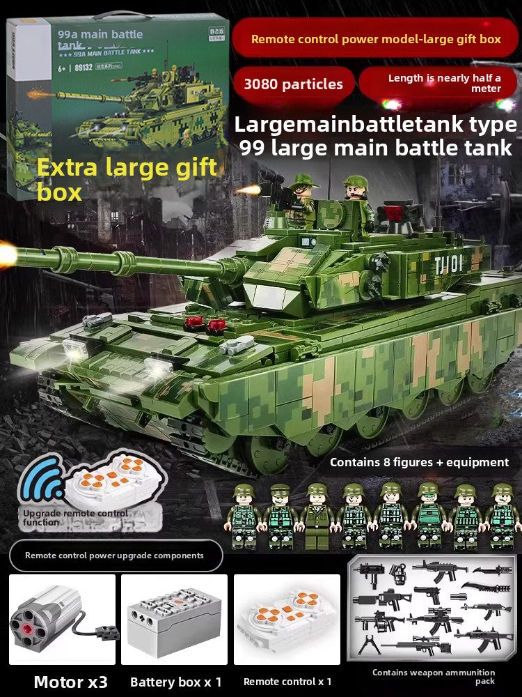Large Military Tank Building Blocks Set with Minifigures