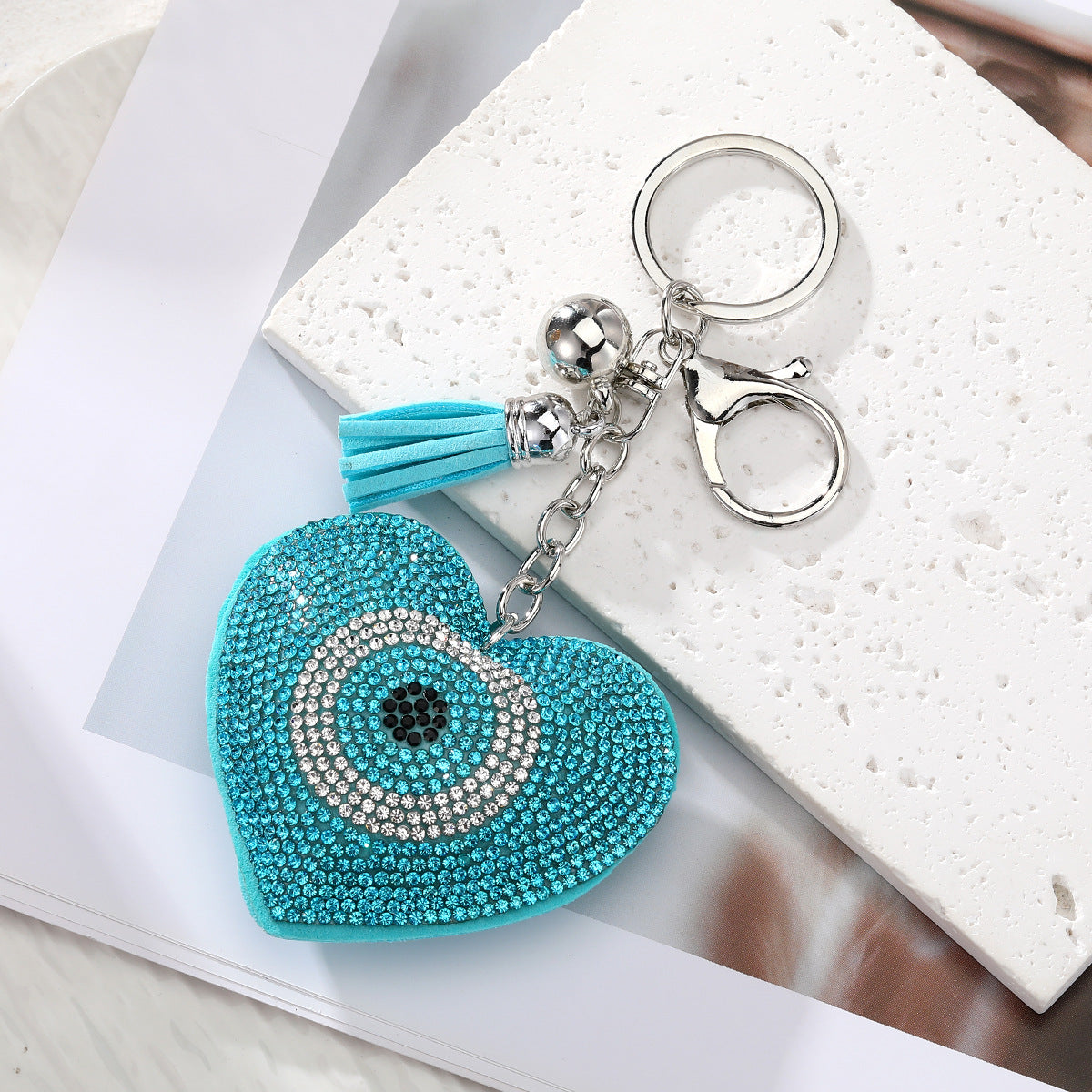 Large Pendant with Diamond-studded Evil Eye