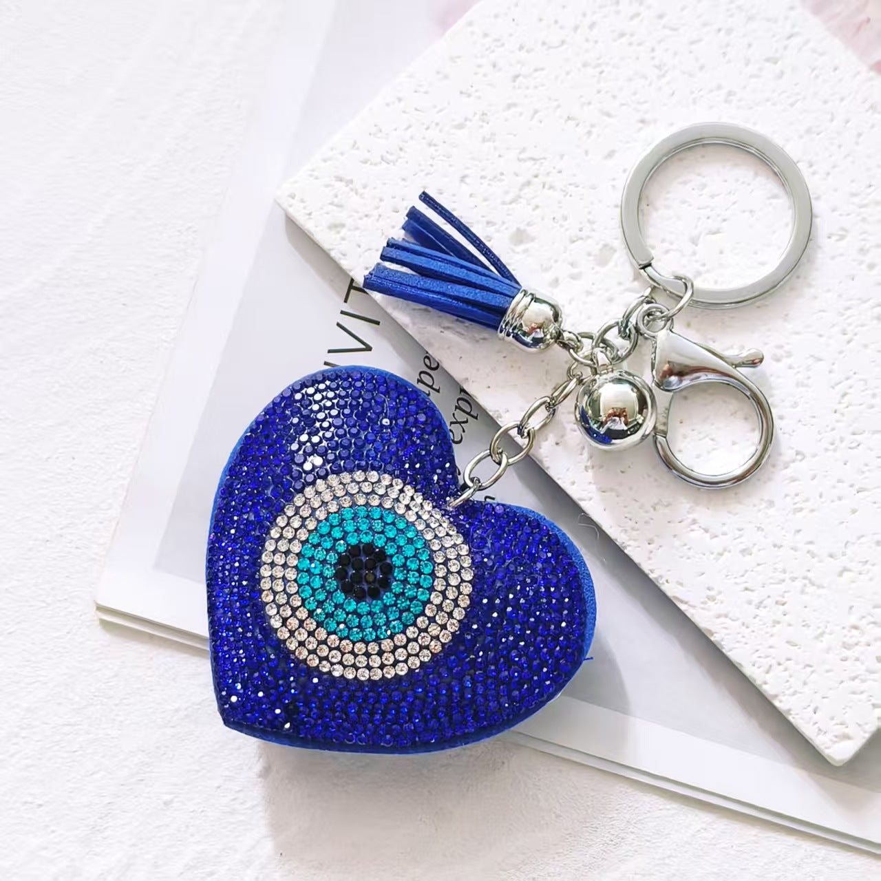 Large Pendant with Diamond-studded Evil Eye