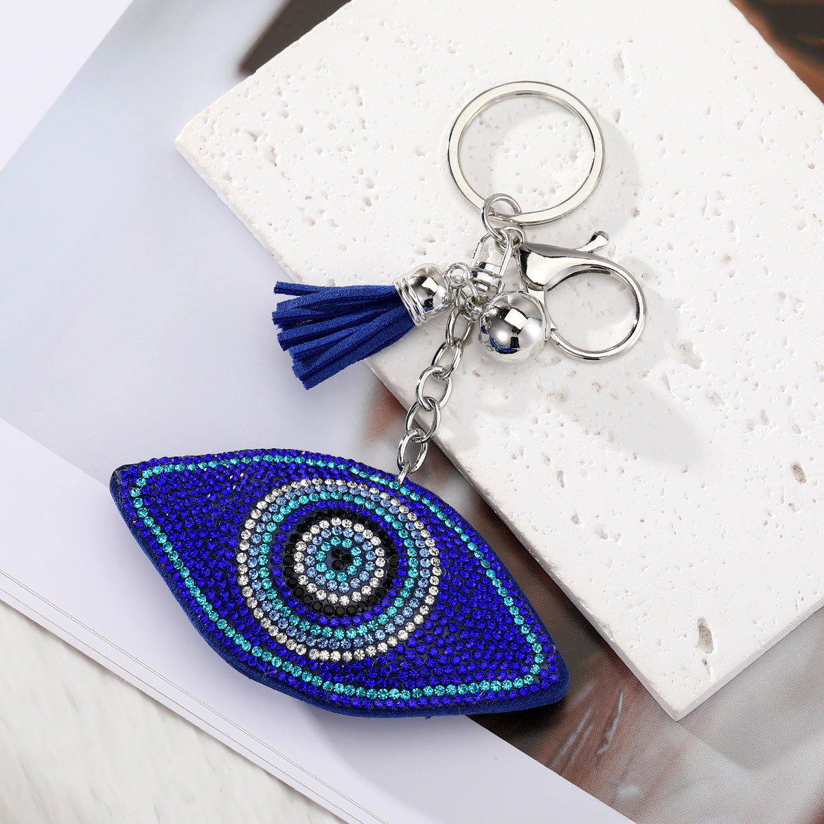 Large Pendant with Diamond-studded Evil Eye