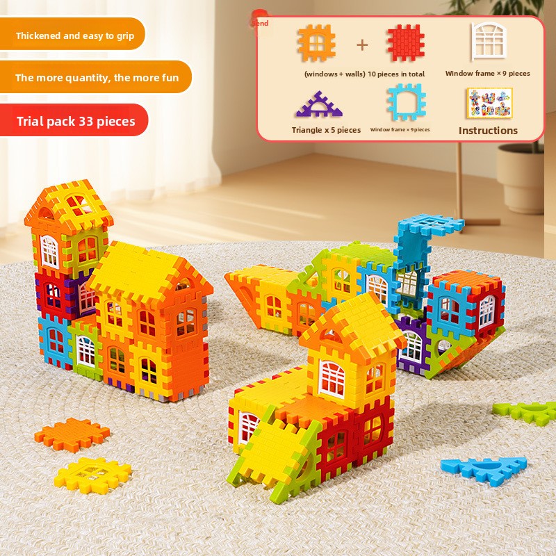 Large-piece building blocks for children