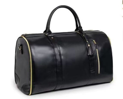 Large PU Leather Foldable Travel Duffel Bag