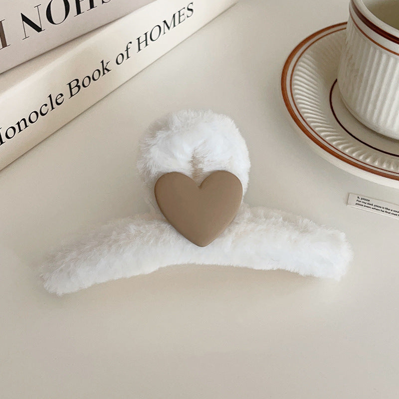 Large Shark Hair Clip with Pearl Decoration
