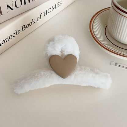 Large Shark Hair Clip with Pearl Decoration