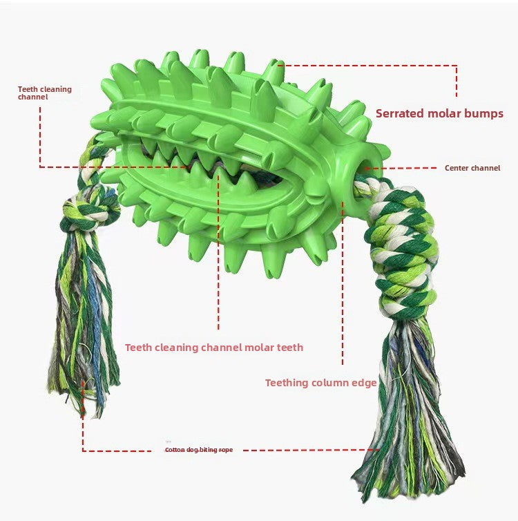 Large-sized gnawing teething dog toothbrush