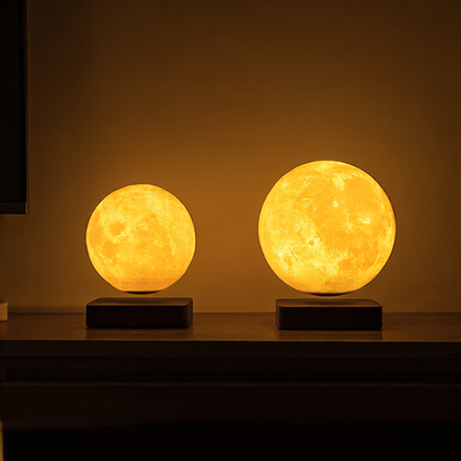 Large-sized Magnetic Levitation Lunar Lamp