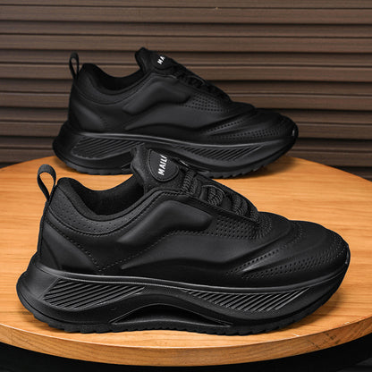 Large-sized men's thick-soled dad shoes are versatile