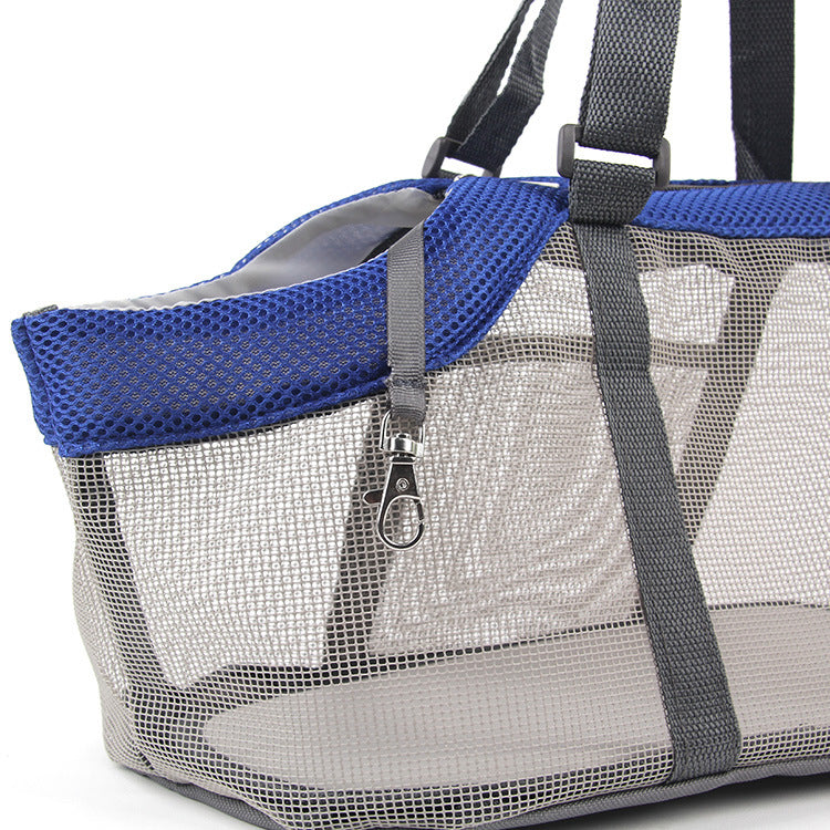 Large-sized pet travel transparent dog bag