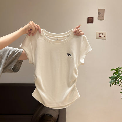 Large-sized short-sleeved T-shirt