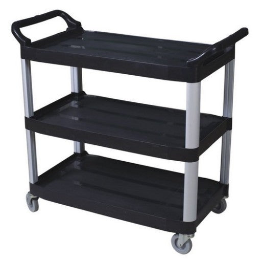 Large Three-Layer Plastic Utility Trolley