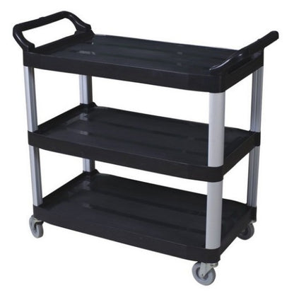 Large Three-Layer Plastic Utility Trolley
