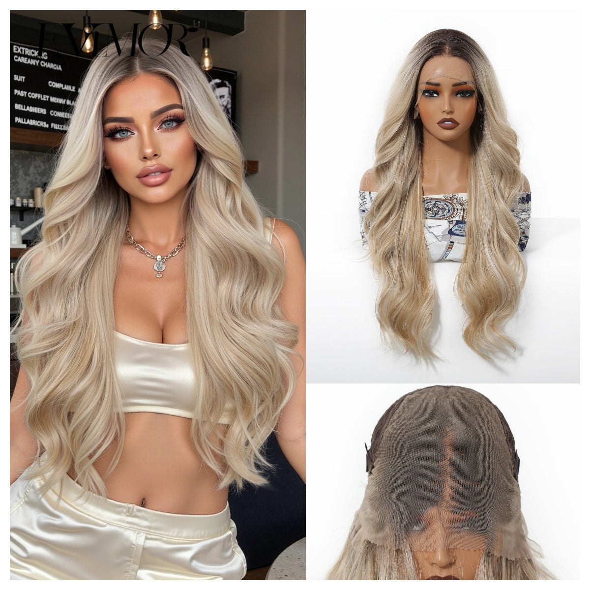 Large Wave Lace Front Wig