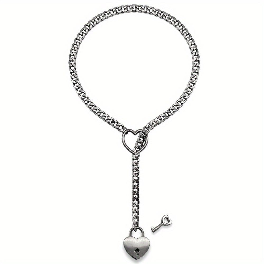 Lariat heart-shaped necklace