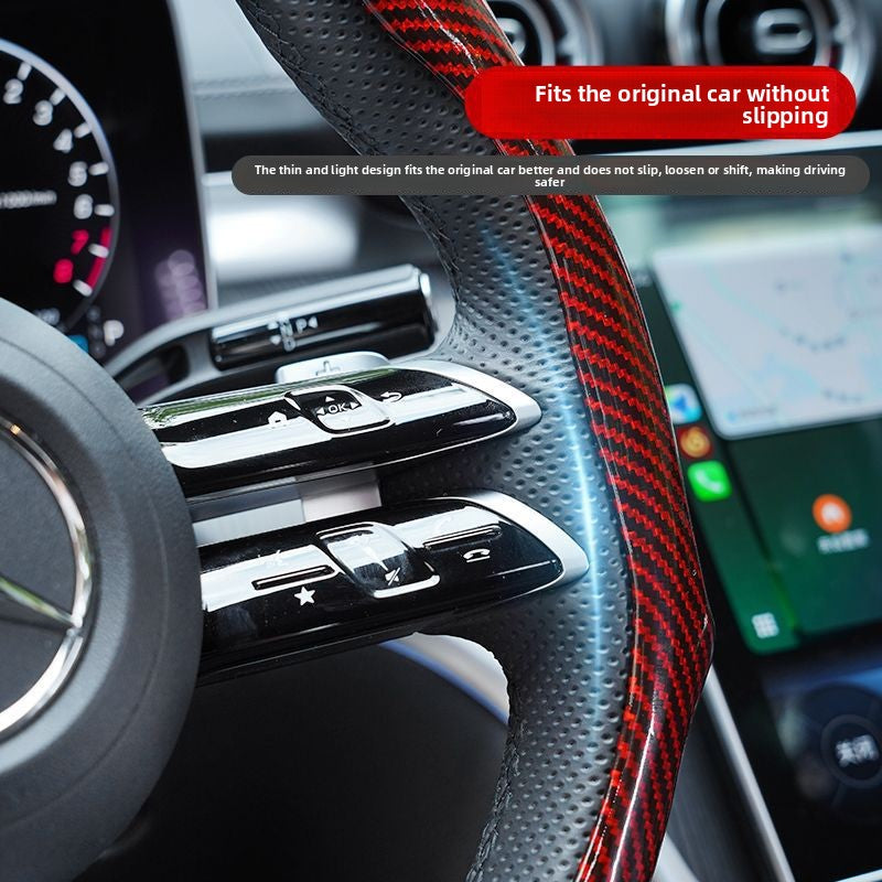Laser Carbon Fiber Steering Wheel Cover